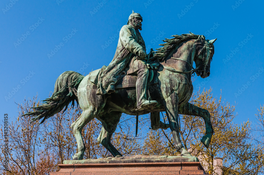 Kaiser-Wilhelm-I.-Denkmal; Karlsruhe; Deutschland 