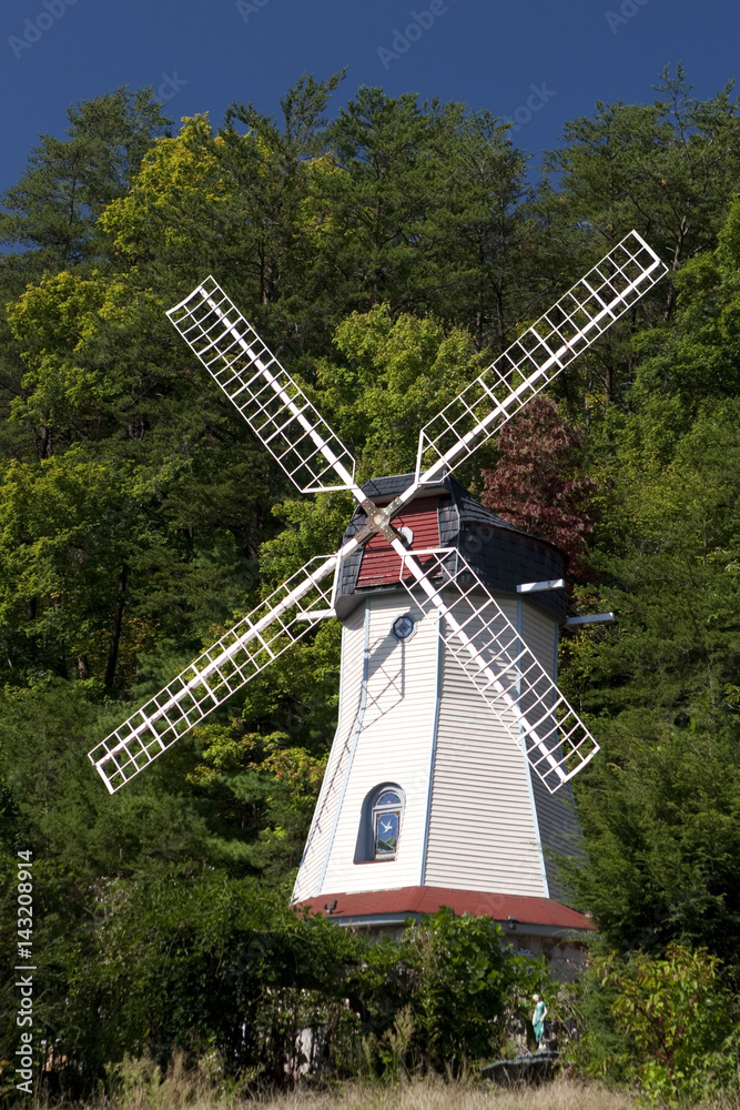 Old wind mill in Helen Georgia