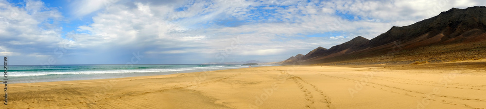 Beach Cofete on Fuerteventura, Spain.