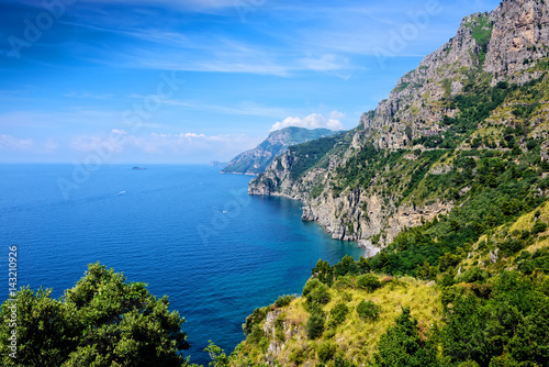 Rugged Amalfi Coastline in Italy