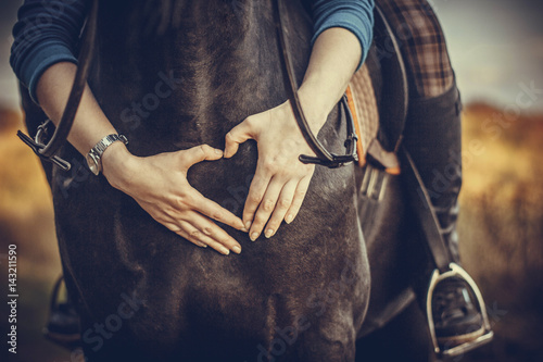 Love of a horse photo