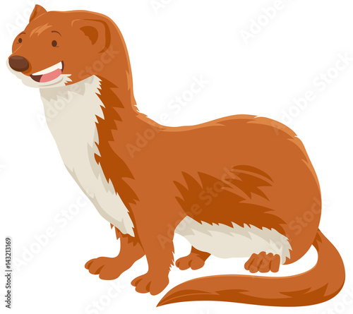 weasel cartoon animal character