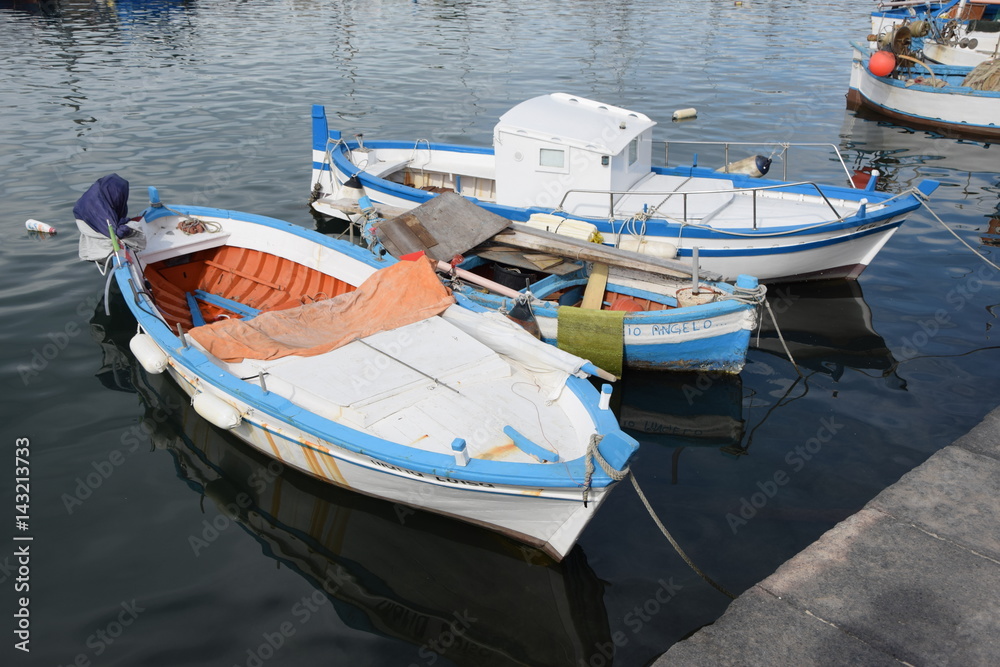 Boote in Syrakus, Sizilien