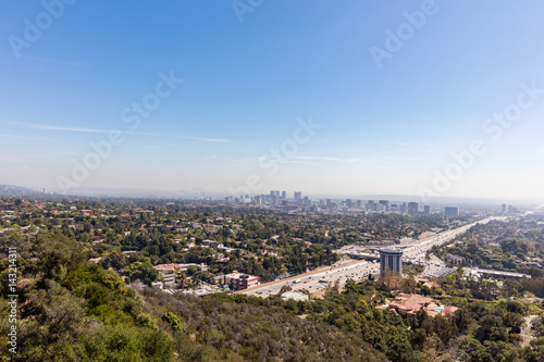 Hollywood freeway in Los Angeles, California