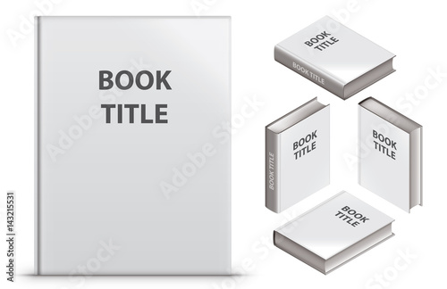 Blank isometric book