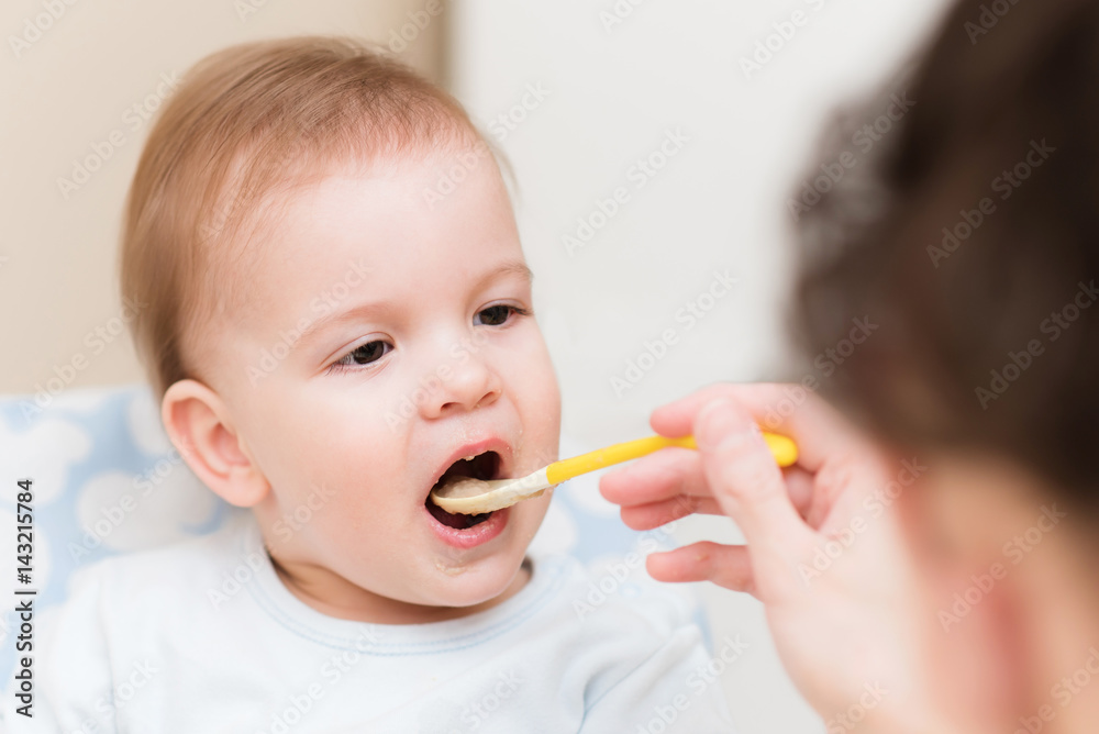 mother feeding her baby breast porridge day mother feeding her baby breast porridge day