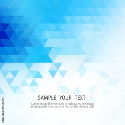 Blue Grid Mosaic Background, Creative Design Templates Vector eps10