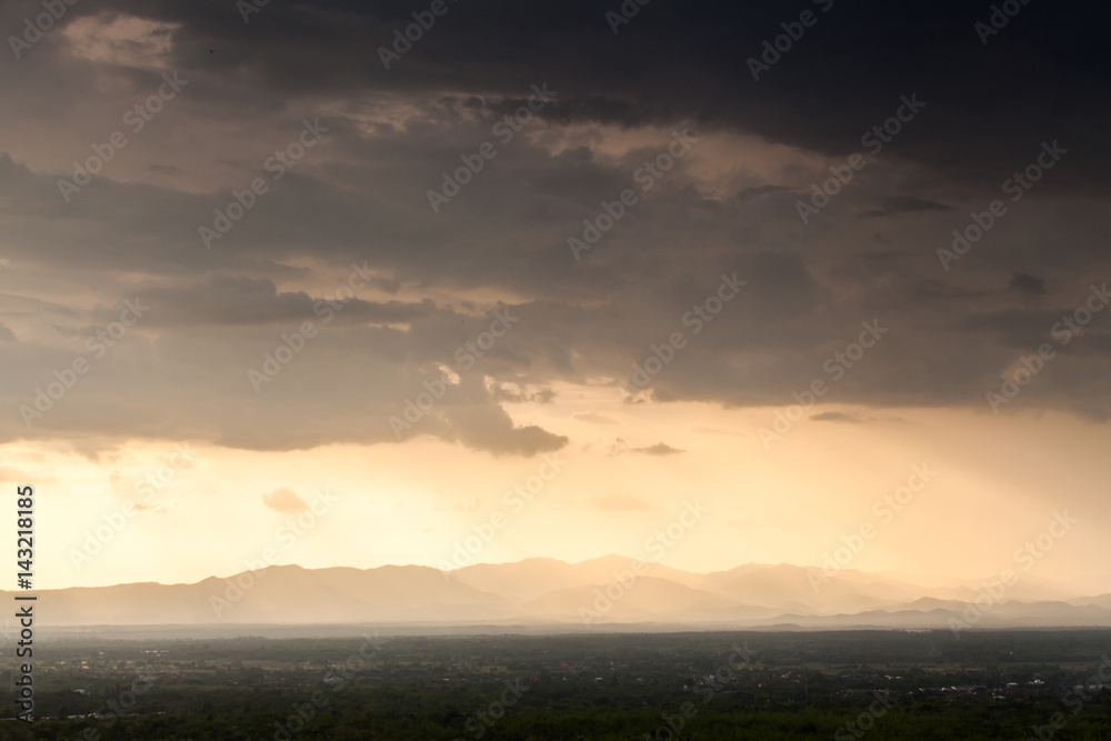 colorful dramatic sky with cloud at sunset colorful dramatic sky with cloud at sunset