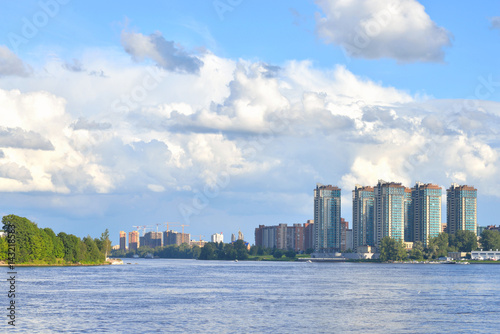 View of Neva river  St.Petersburg.