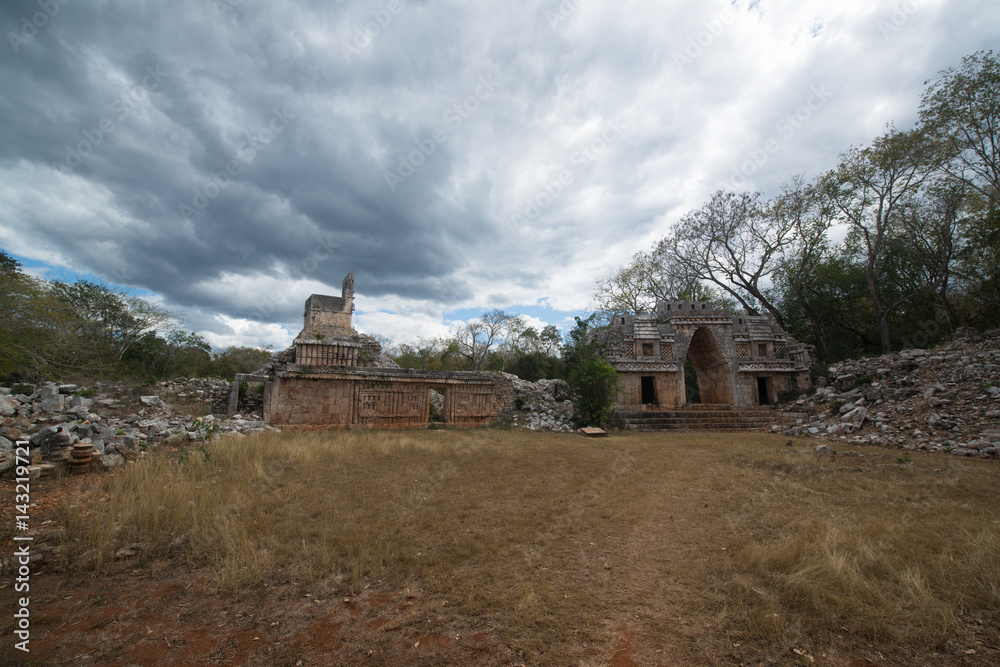 Ancient mayan arch, Labna mayan ruins, Yucatan, Mexico