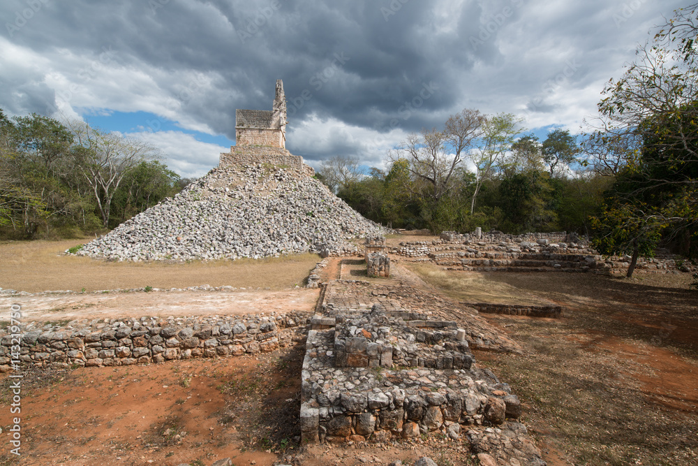 Ancient mayan arch, Labna mayan ruins, Yucatan, Mexico