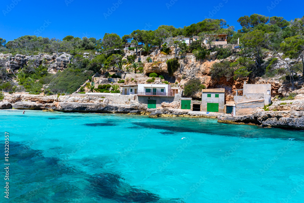 Cala Llombards - beautiful beach in bay of Mallorca, Spain