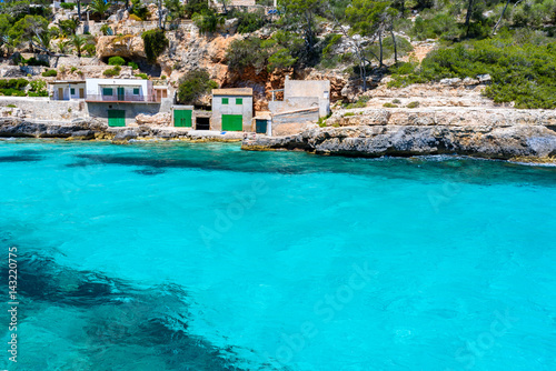 Cala Llombards - beautiful beach in bay of Mallorca  Spain