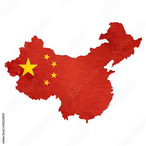 中国　地図　 国旗　アイコン