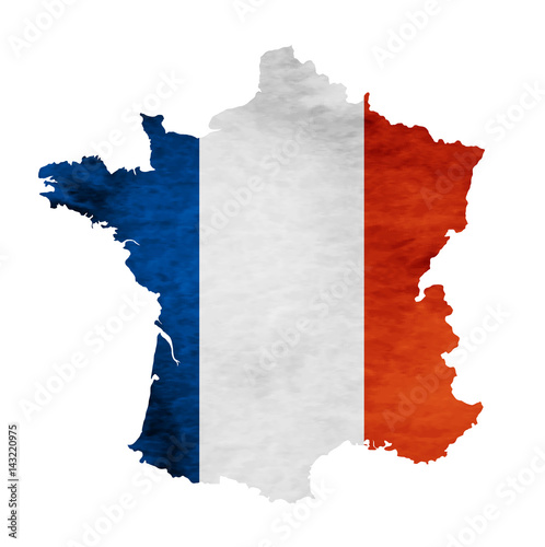 フランス　地図　 国旗　アイコン
