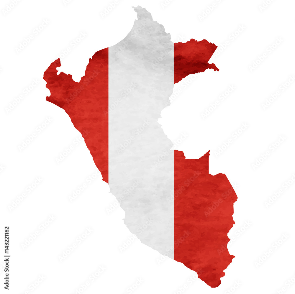 ペルー 地図 国旗 アイコン Stock ベクター Adobe Stock