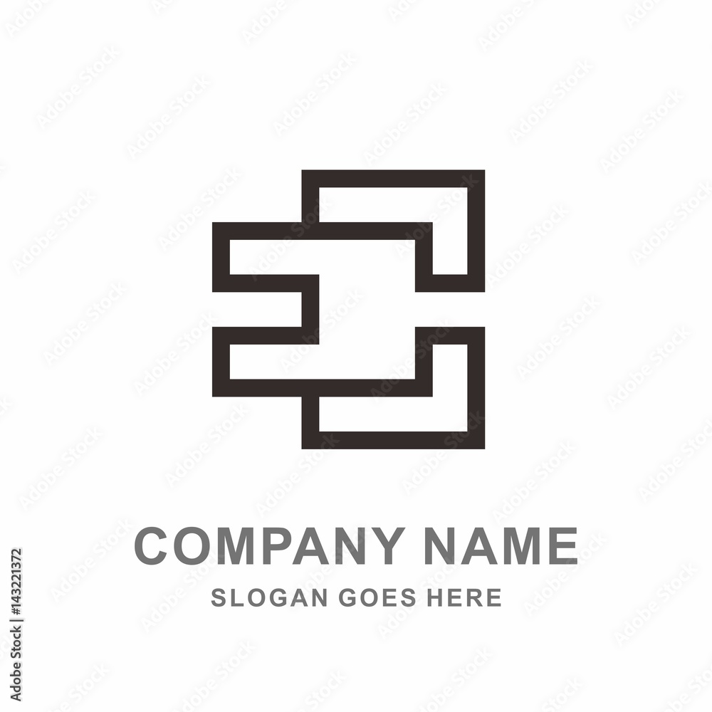 Monogram Letter E Geometric Square Cube Architecture Interior Construction Business Company Stock Vector Logo Design Template Monogram Letter E Geometric Square Cube Architecture Interior Construction Business Company Stock Vector Logo Design Template