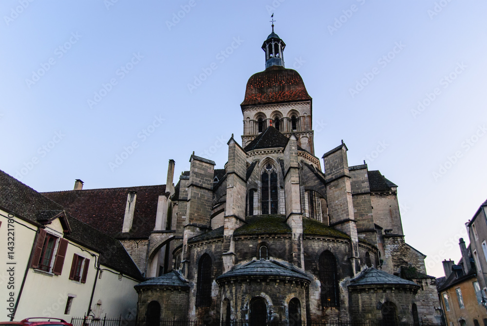 Monumental basilica of Notre-Dame de Beaune, France