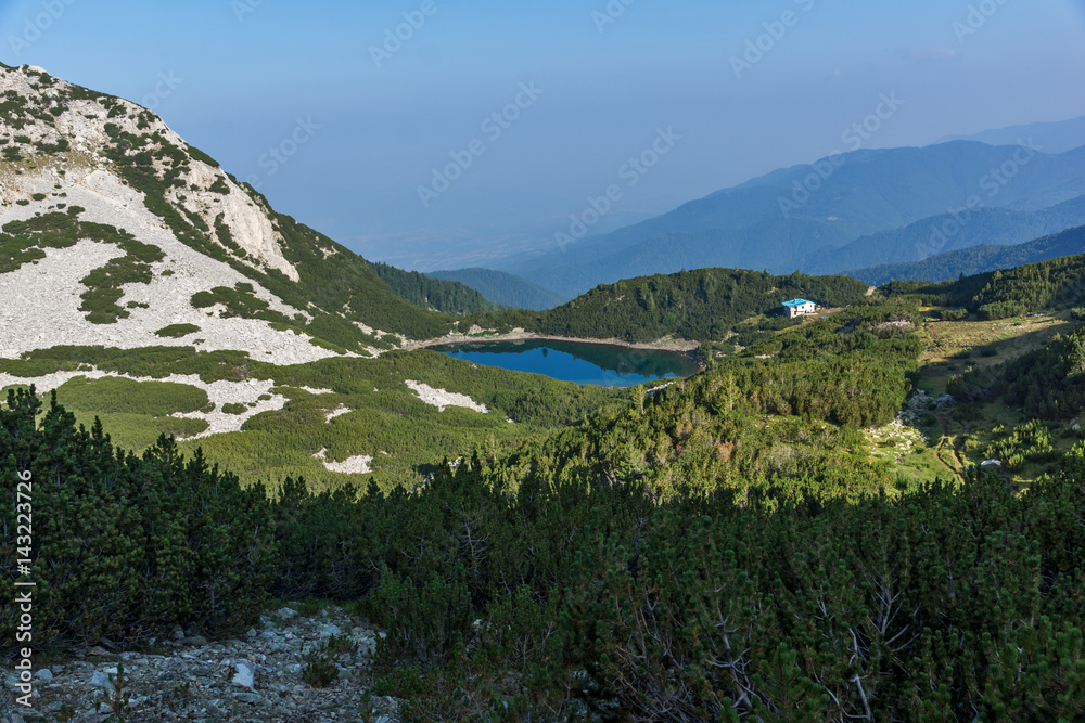 Amazing view with clear sky of  Sinanitsa lake, Pirin Mountain, Bulgaria