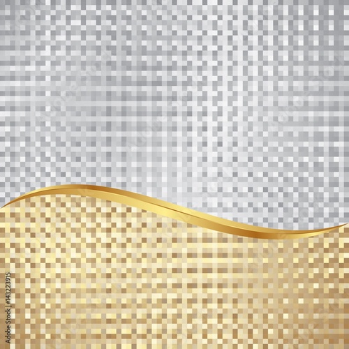 golden and silver texture divided into two