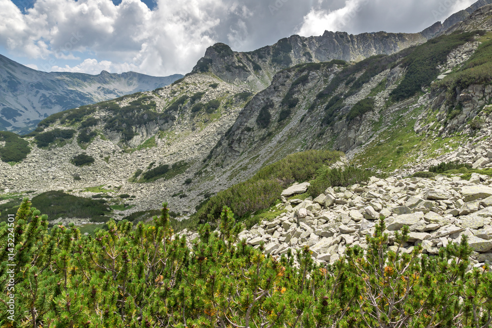 Amazing Panorama from Banderitsa pass, Pirin Mountain, Bulgaria