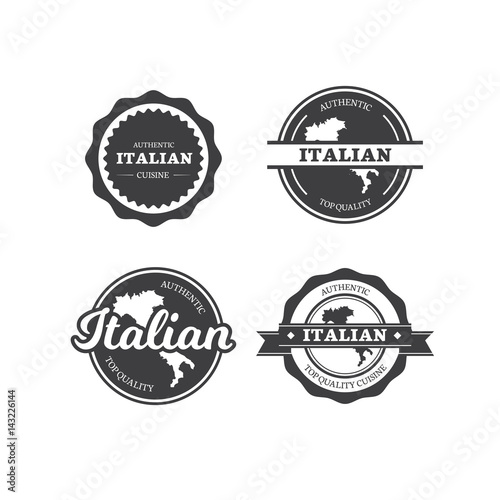 Italian Restaurant Cuisine Labels