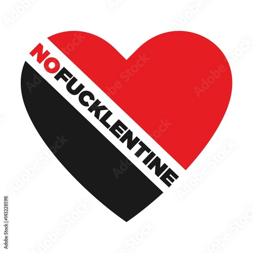 A heart illustration for Anti Valentine sentiment
