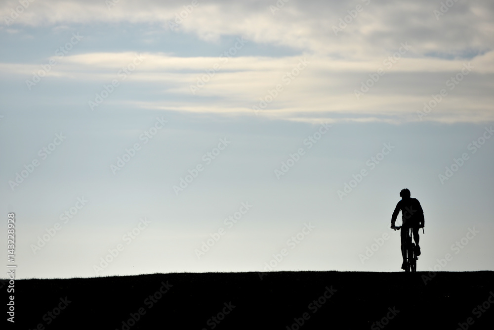 Mountain biker