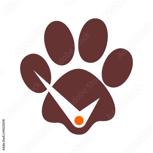 paw logo vector.