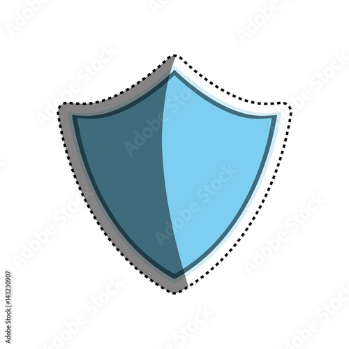 Free Download shield security abstract crest icon vector illustration - GFXLoad