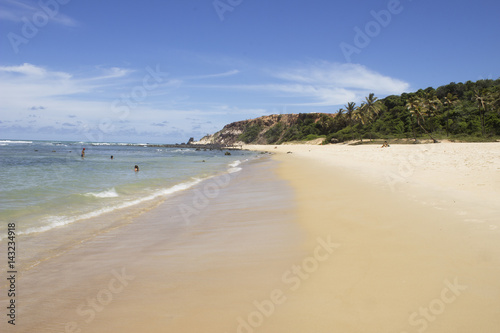 Praia semi deserta - Natal  Brasil