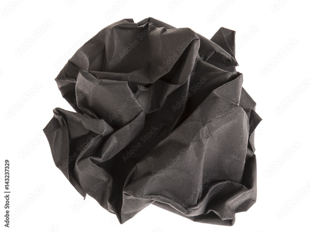 black lump paper