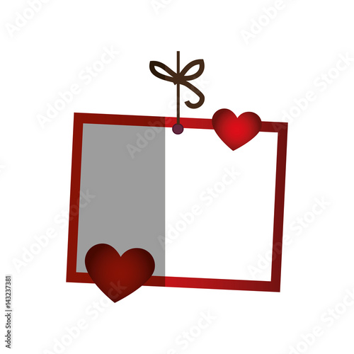 love card with hearts vector illustration design
