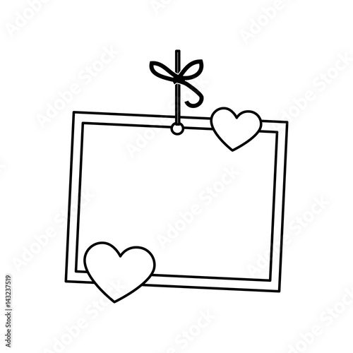 love card with hearts vector illustration design