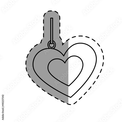 love card with hearts vector illustration design