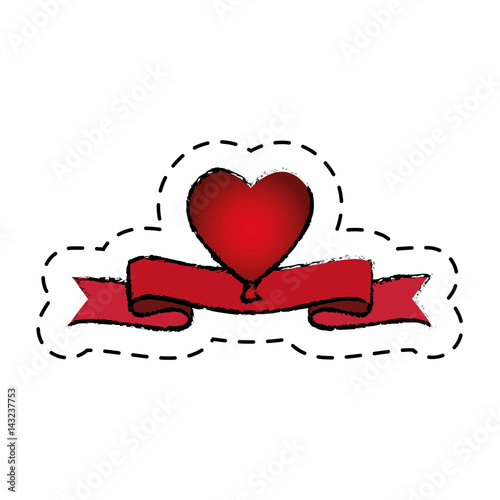 love card with hearts vector illustration design