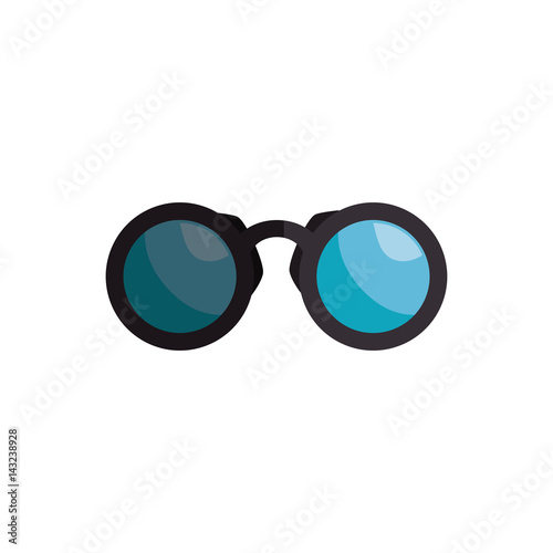 binoculars view isolated icon vector illustration design