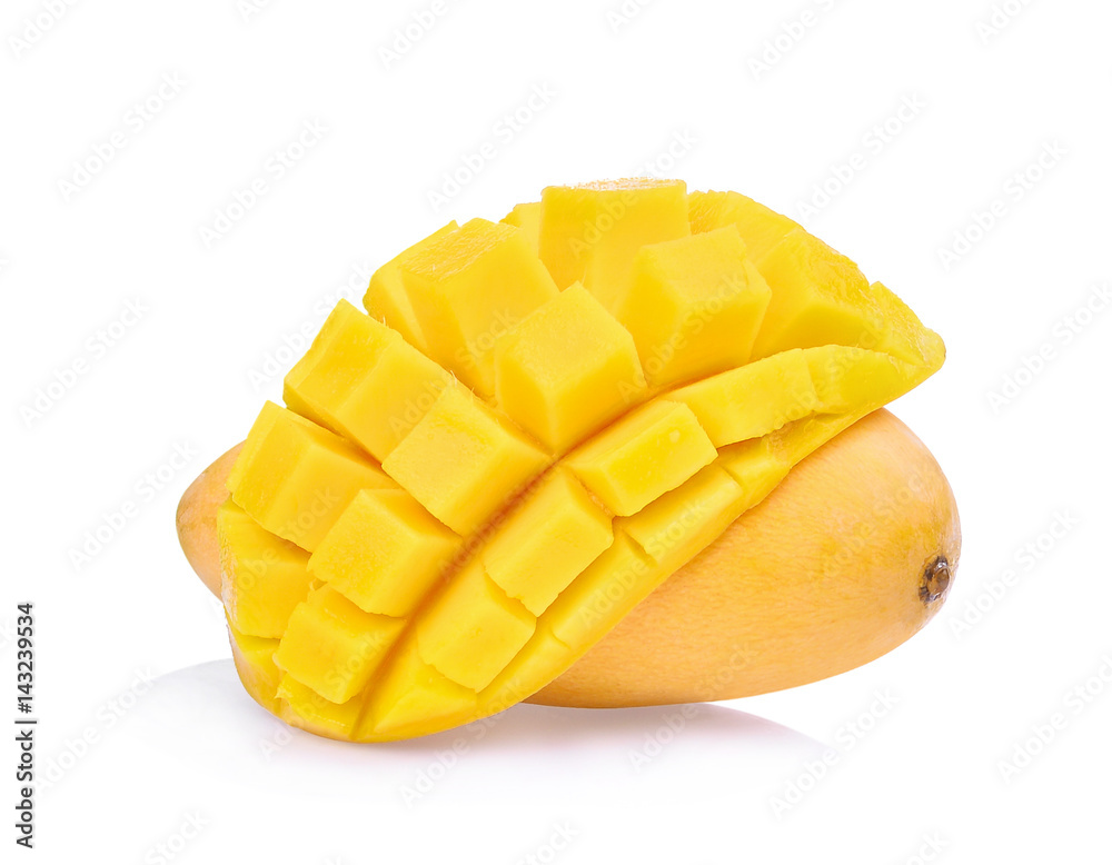 fresh mango isolated on white background fresh mango isolated on white background