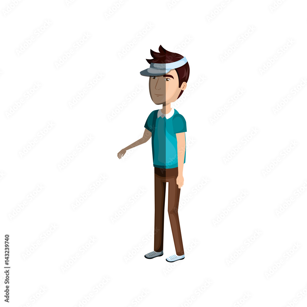 golf player avatar icon vector illustration design golf player avatar icon vector illustration design