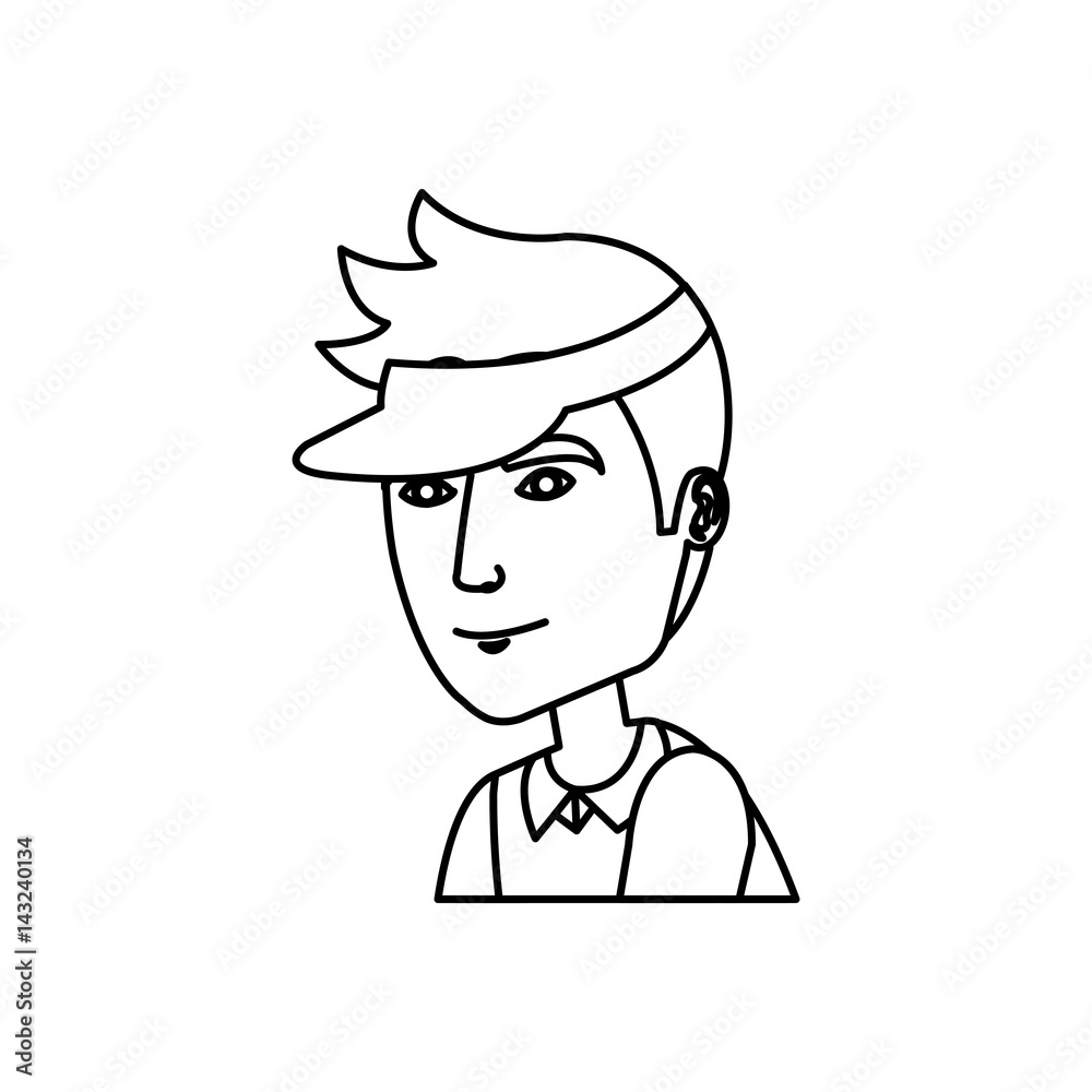 young man avatar character vector illustration design young man avatar character vector illustration design