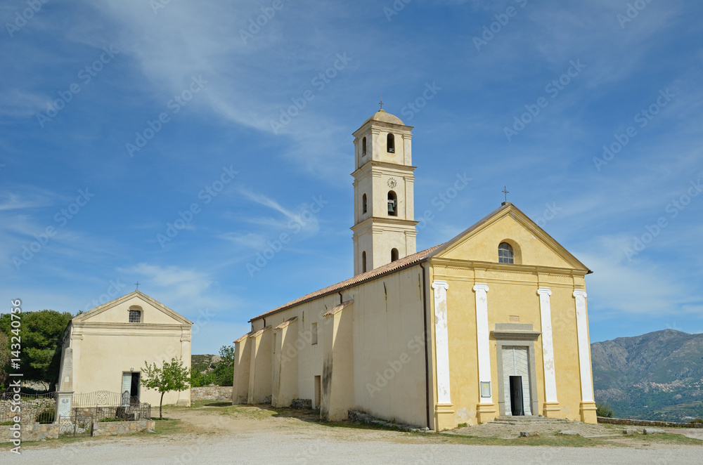Ancient church in the Corsican village Sant'Antonino