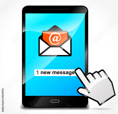 new message email on phone