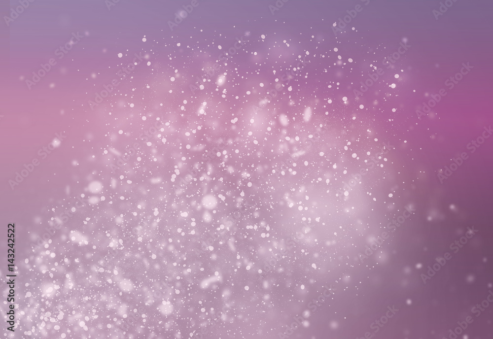 Naklejka premium Dark Purple glitter sparkles rays lights bokeh Festive Christmas Elegant abstract background.Vintage or retro tone.