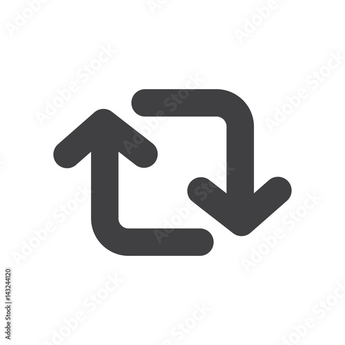 Switch arrow symbol icon vector