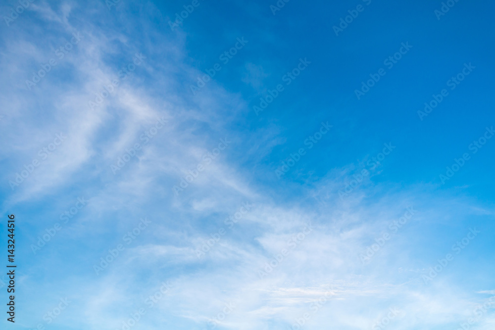 Beautiful blue sky with clouds