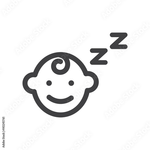 baby sleep icon symbol