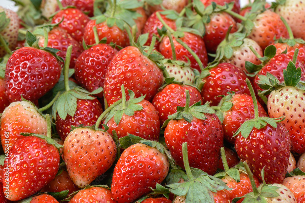Ripe strawberry arrangement