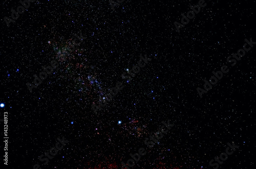 Fototapeta Naklejka Na Ścianę i Meble -  Stars and galaxy outer space sky night universe black background
