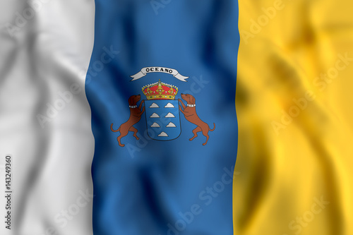 Canarias flag waving