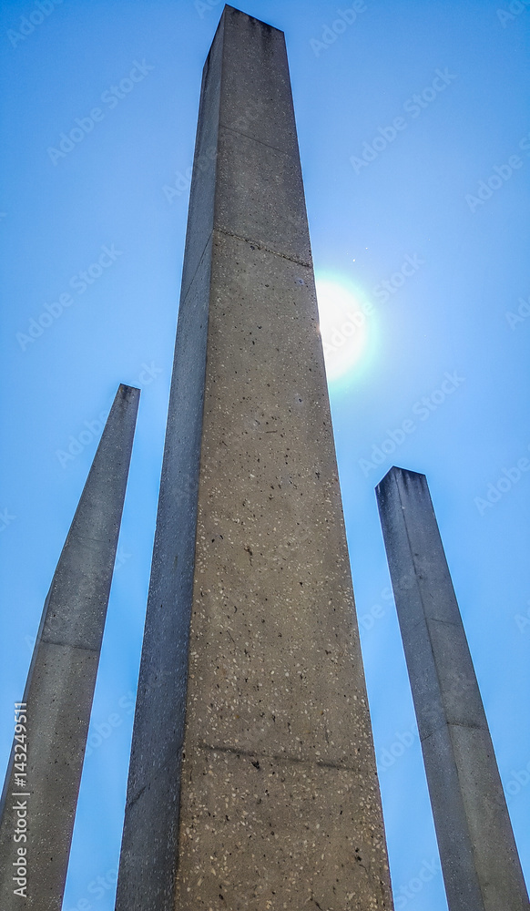 Concrete Pillar with Blue sky